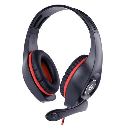 Gembird | Gaming Headset with volume control | GHS-05-R | Built-in Microphone | 3.5 mm 4-pin | Red/Black | Wired | Over-Ear