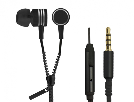 Esperanza Earphones ZIPPER with Mikrofon black