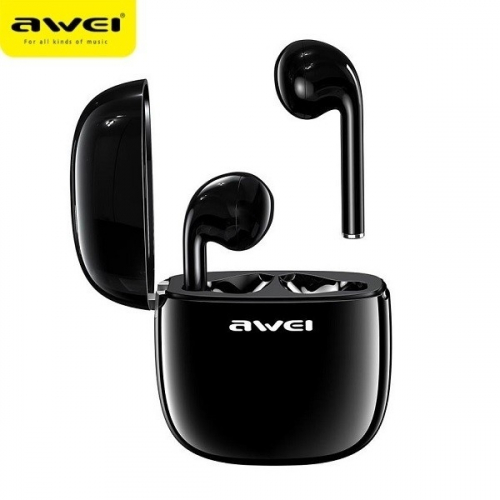 AWEI Earphones Bluetooth T28 TWS+docking Black