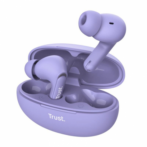 Kõrvaklapid mikrofoniga EARBUDS YAVI BT ENC/PURPLE 25297 TRUST