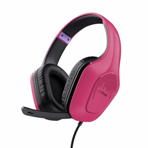 Kõrvaklapid mikrofoniga GXT415P ZIROX/PINK 24992 TRUST