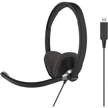 Koss | USB Communication Headsets | CS300 | Wired | On-Ear | Microphone | Noise canceling | Black 194283