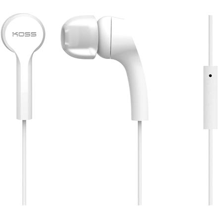 Koss | Headphones | KEB9iW | Wired | In-ear | Microphone | White 192617