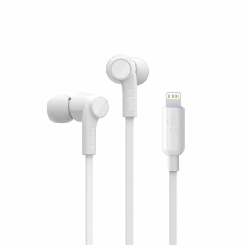 Belkin Headphones Lightning Connector White