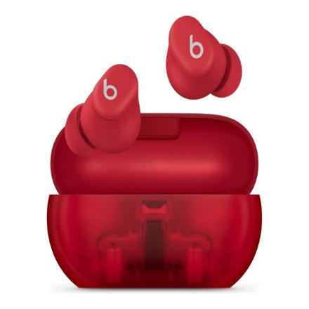 Beats Earbuds | Solo Buds | Built-in Microphone | Bluetooth | Transparent Red