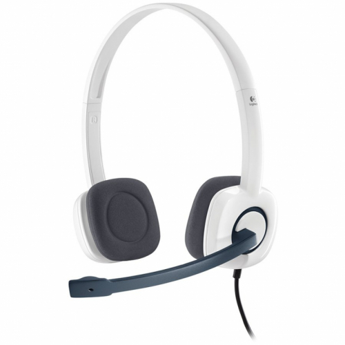 LOGITECH H150 Corded Stereo Kõrvaklapid mikrofoniga - CLOUD WHITE - Dual Plug