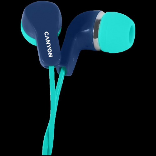 CANYON headphones EPM-02 Mic 1.2 m Blue Green