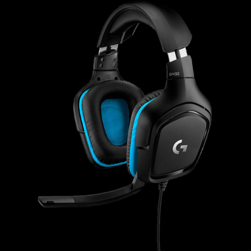 LOGITECH G432 Wired Gaming Kõrvaklapid mikrofoniga 7.1 - LEATHERETTE - BLACK/BLUE - USB