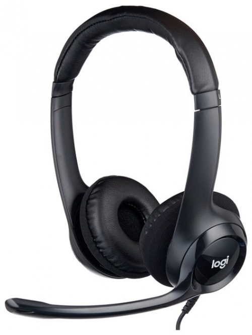 Logitech USB Headset H390 - Headset - full size 30mm audio drivers - Inline Mic and Volum controls - wired 1.9m