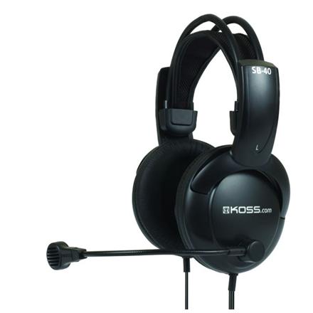 Koss | Headphones | SB40 | Wired | On-Ear | Microphone | Black 194738