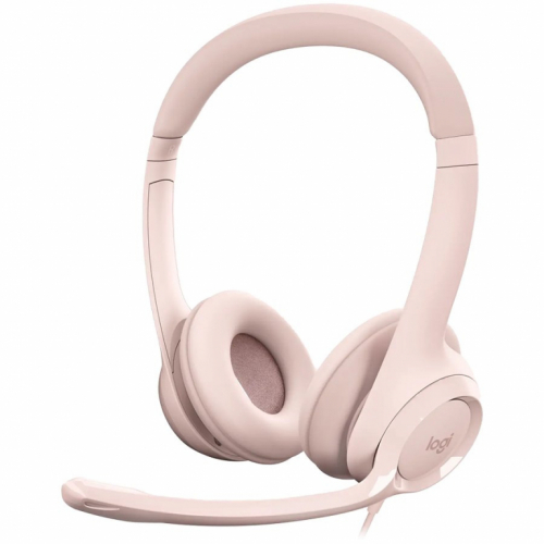 LOGITECH H390 Corded Kõrvaklapid mikrofoniga - ROSE - USB