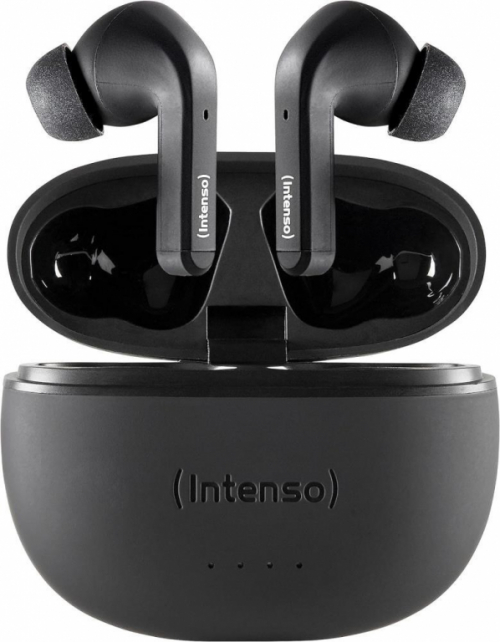 Intenso Black Buds T300A Headphones True Wireless Stereo (TWS) In-ear Calls/Music/Sport/Everyday USB Type-C Bluetooth