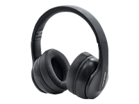 QOLTEC 50844 Wireless Headphones with Microphone BT 5.0 AB Black