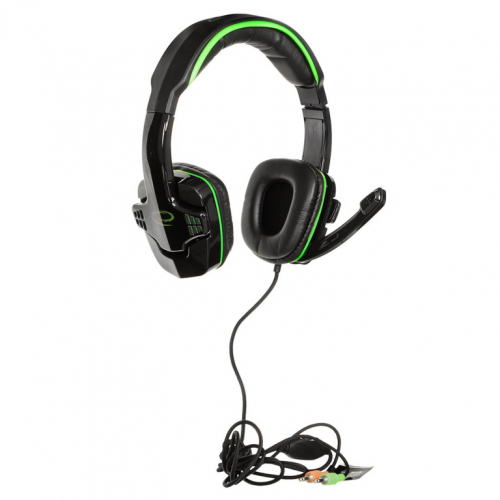 Esperanza EGH310G Headphones with Microphone Headband Black, Green