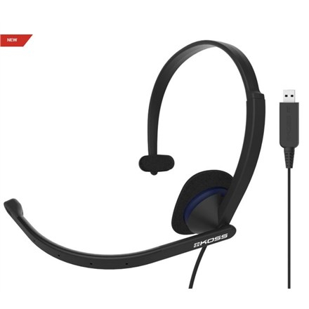 Koss CS195 USB Kõrvaklapid mikrofoniga Wired Head-band Office/Call center USB Type-A Black