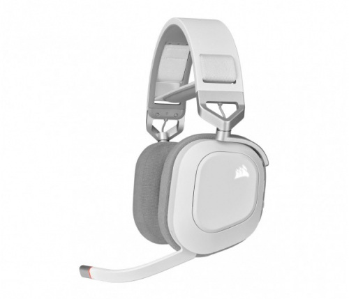 Corsair Wireless Headset HS80 RGB Gaming Spatial Audio white