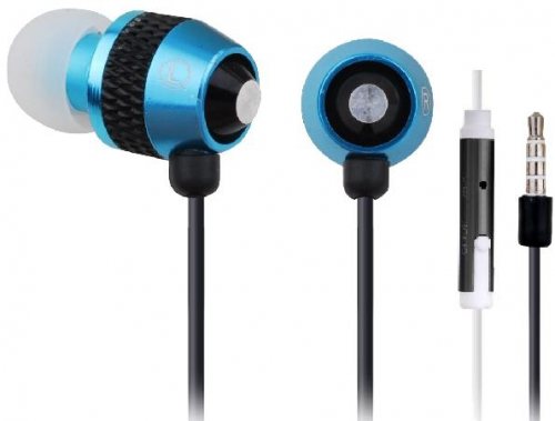 Gembird Earphones with mic 3,5mm jack (blue)