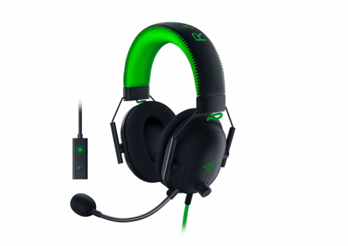 Razer Multi-platform  BlackShark V2 Special Edition Headset, On-ear, Microphone, Black/Green, Wired, Yes