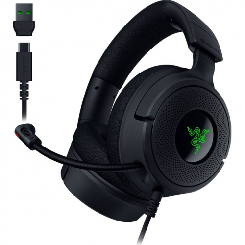 Razer Kraken V4 X wired Gaming Kõrvaklapid mikrofoniga black