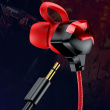 WEKOME Wired headphones for gamers jack 3,5mm red