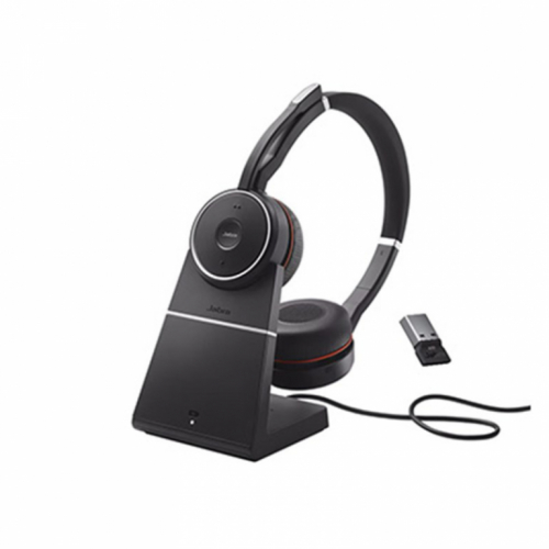 Jabra Evolve 75 SE MS Stereo Wireless Bluetooth Kõrvaklapid mikrofoniga, With Charging Stand