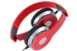 Rebeltec CITY red stereo headphone with micropho