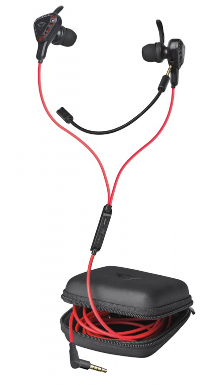 Trust TRU GXT 408 Kõrvaklapid mikrofoniga In-ear 3.5 mm connector Black, Red