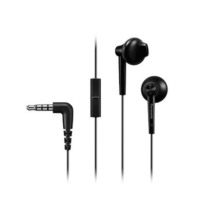 Panasonic | Headphones | RP-TCM55E-K | Wired | In-ear | Mikrofon | Black RP-TCM55E-K