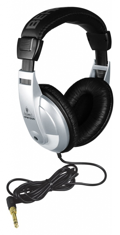 Behringer HPM1000 headphones/Headset Wired Music Black, Silver