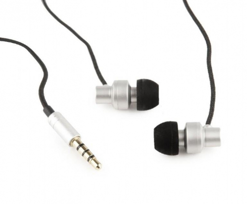 Kõrvaklapid mikrofoniga PARIS IN-EAR SILVER/MHS-EP-CDG-S GEMBIRD