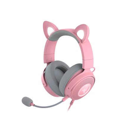 Razer | Wired | Over-Ear | Gaming Kõrvaklapid mikrofoniga | Kraken V2 Pro, Kitty Edition RZ04-04510200-R3M1