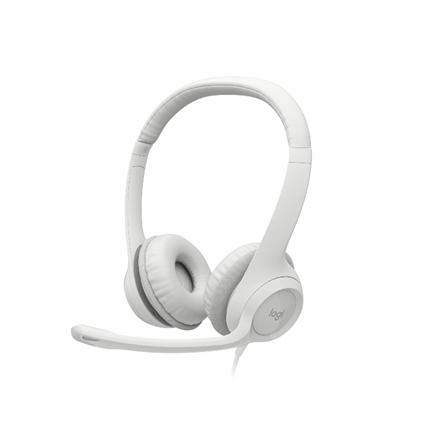 Logitech | USB Computer Headset | H390 | Wired | Over-Ear | Microphone | Noise canceling | Off-white 981-001286