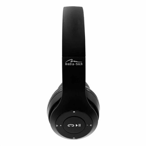 MEDIA-TECH EPSILION BT MT3591 Wireless headphones Bluetooth 4.2 Mikrofon Radio FM Black