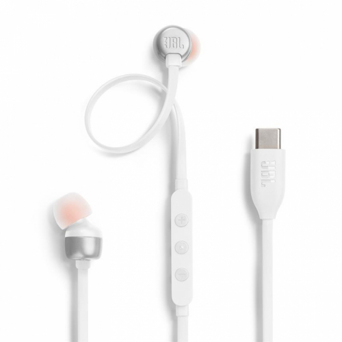 JBL Tune 310C USB-C, kõrvasisesed, valge - Juhtmega kõrvaklapid / JBLT310CWHT