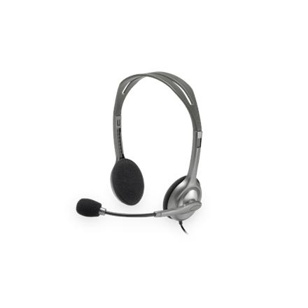 Logitech | Stereo Headset | H111 | On-Ear Built-in Microphone | 3.5 mm | Grey