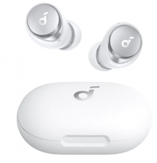 Kõrvaklapid mikrofoniga SPACE A40/WHITE A3936G21 SOUNDCORE