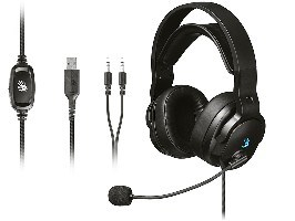 A4TECH Bloody G330p USB+AUX3.5-4P Black Headphones