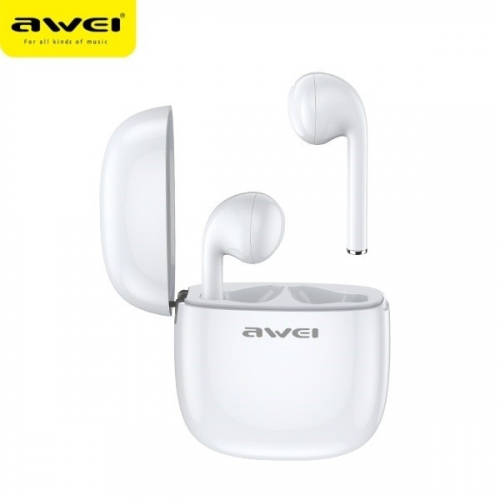 AWEI Earphones Bluetooth T28 TWS+docking White