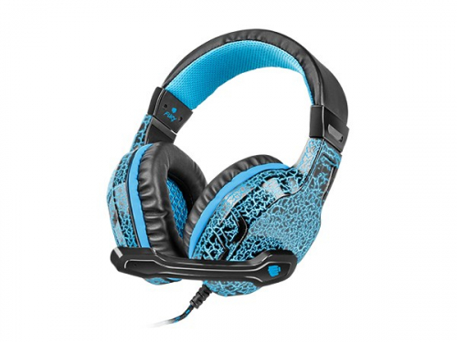 FURY Hellcat Kõrvaklapid mikrofoniga Wired Head-band Gaming Black, Blue