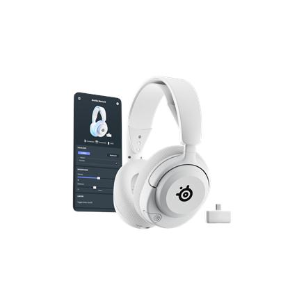 SteelSeries Gaming Kõrvaklapid mikrofoniga | Arctis Nova 5P | Bluetooth | Over-ear | Mikrofon | Noise canceling | Wireless | White 61674