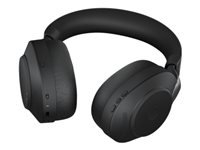 JABRA Evolve2 85 UC Stereo Kõrvaklapid mikrofoniga full size Bluetooth wireless wired active noise cancelling 3.5 mm jack noise isolating black