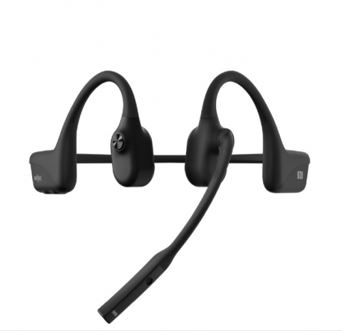 SHOKZ OpenComm UC Black Headset Wireless Handheld Calls/Music USB Type-A Bluetooth