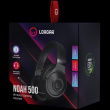 LORGAR Noah 500, Wireless Gaming Kõrvaklapid mikrofoniga with Mikrofon, JL7006, BT 5.3, battery life up to 58 h (1000mAh), USB (C) charging cable (0.8m), 3.5 mm AUX cable (1.5m), size: 195*185*80mm, 0.24kg, black