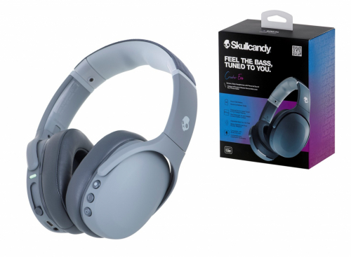 Skullcandy Crusher Evo Headphones Wired & Wireless Head-band Calls/Music USB Type-C Bluetooth Grey