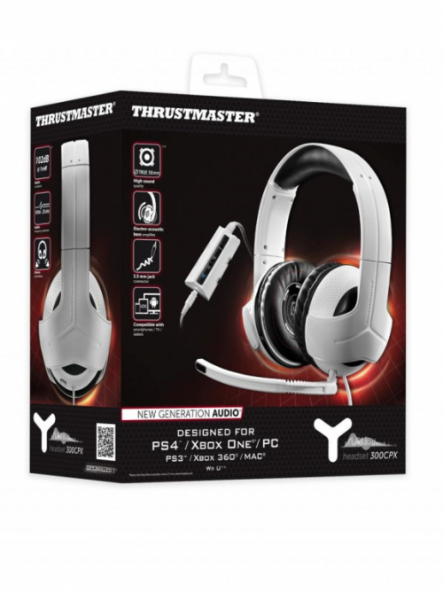 Thrustmaster Y-300CPX Kõrvaklapid mikrofoniga Wired Head-band Gaming White