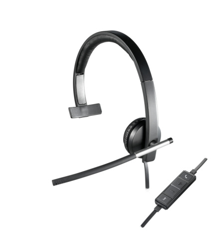 Logitech USB Mono Kõrvaklapid mikrofoniga H650e (981-000514)