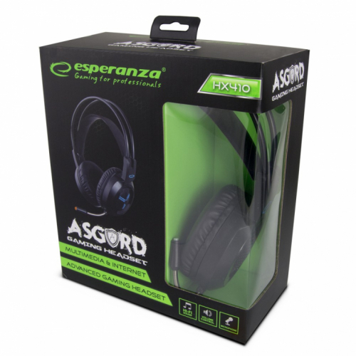 Esperanza Stereo gaming headphones with Microphone asgard