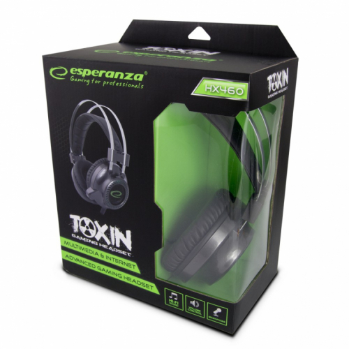 Esperanza Stereo gaming hedaphones with Mikrofon toxin