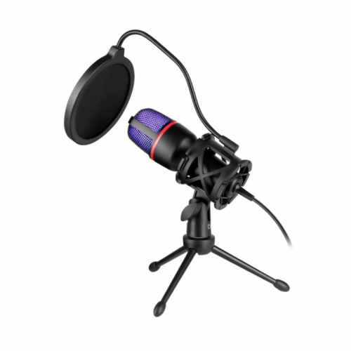 Defender FORTE GMC 300 Wired Microphone with STREAM RGB USB Streaming Tripod