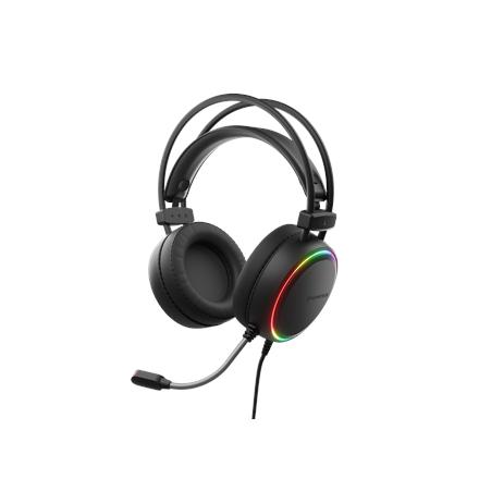 Genesis | On-Ear Gaming Headset | Neon 613 | Built-in Microphone | 3.5 mm, USB Type-A | Black